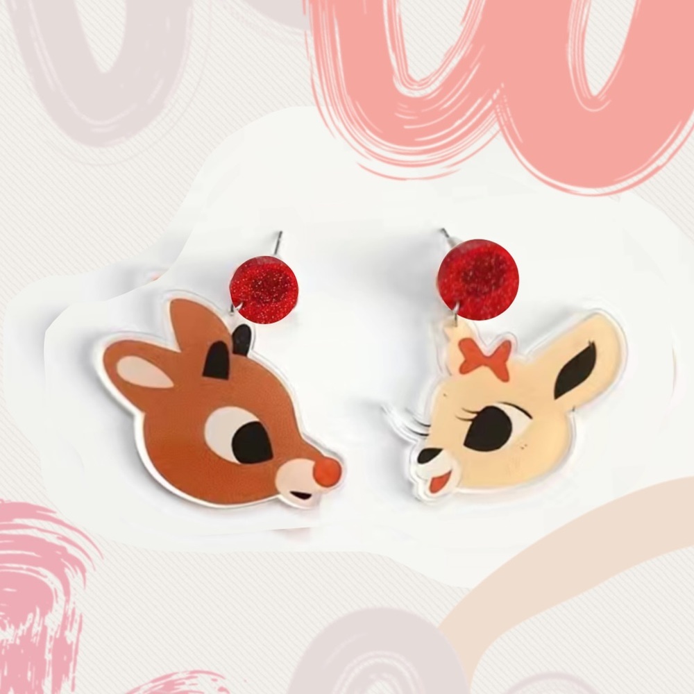 Holiday Rudolph & Clarice Earrings
